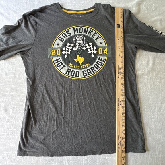 Gas Monkey Shirt Graphic Print Garage Long Sleeve Slim Fit Adult Large - Picture 6 of 8